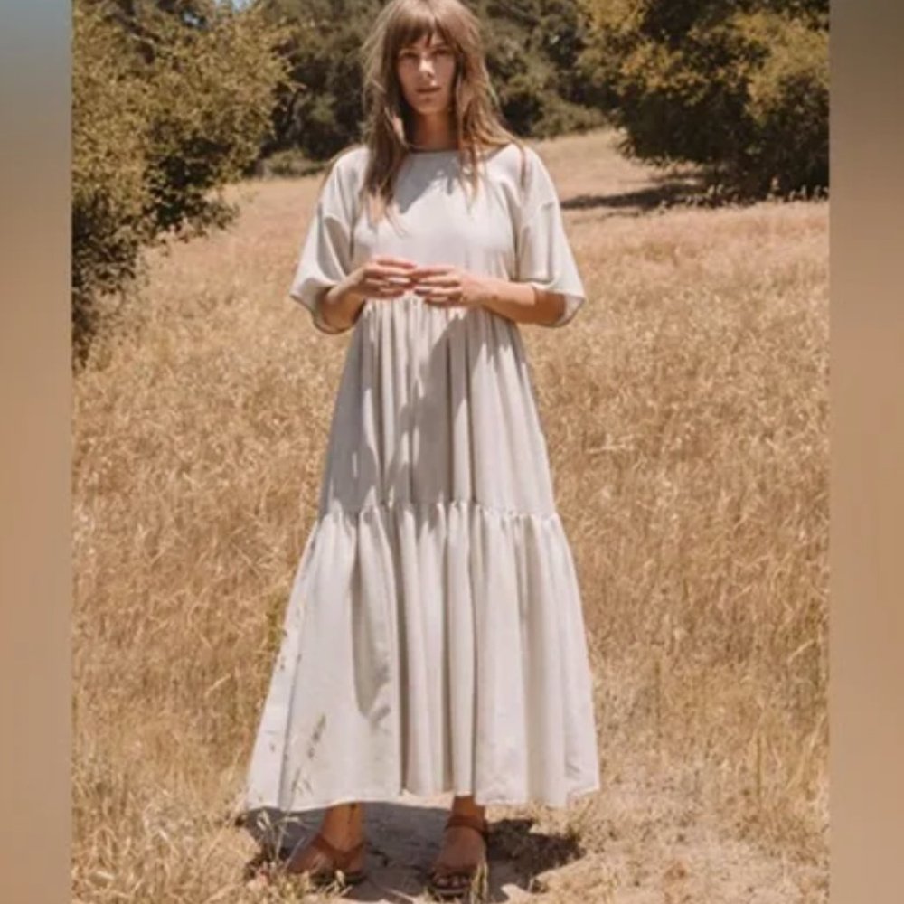 Christy Dawn Theo Dress in Flax Linen